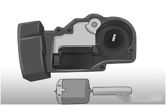 Tháo mô tơ điện ra khỏi bộ chấp hành
