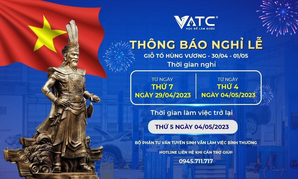 Thông báo lịch nghỉ lễ 30/4 – 1/5 và giỗ tổ Hùng Vương