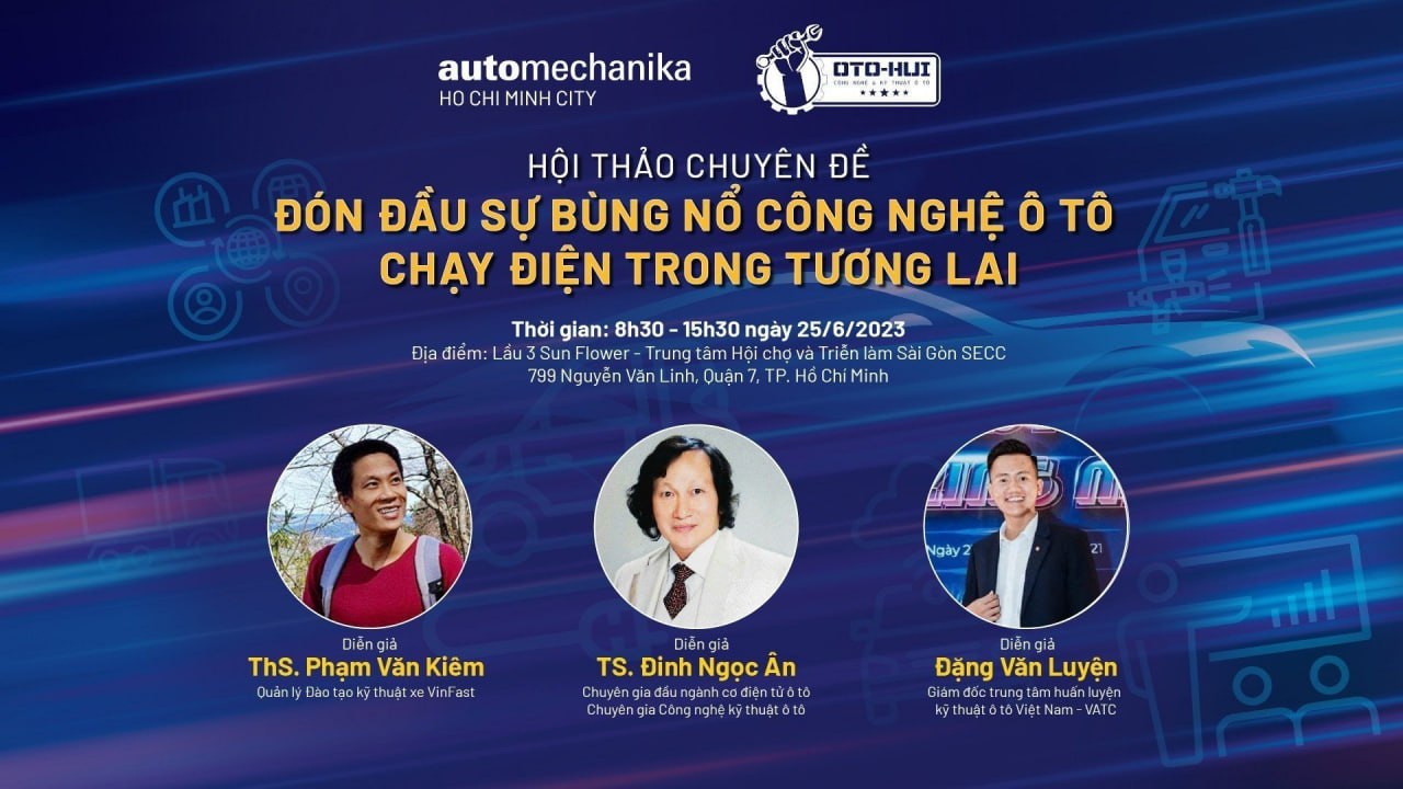Mời tham dự hội thảo “Đón đầu sự bùng nổ công nghệ ô tô chạy điện trong tương lai”