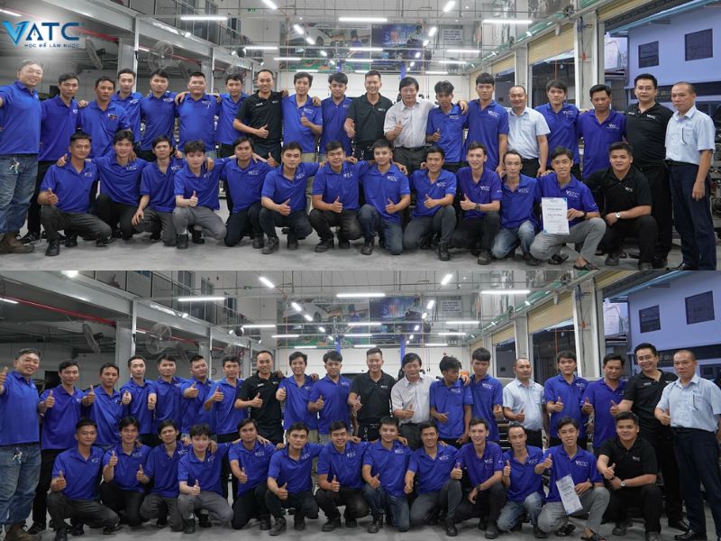 Bế giảng lớp Kỹ thuật sửa chữa xe ô tô điện – xe Hybrid Khóa EV K01 đầu tiên tại VATC