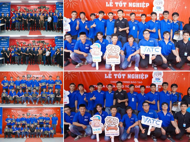 Lễ tốt nghiệp lớp sửa chữa ô tô toàn diện TD K4