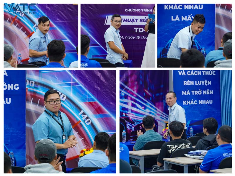 ban lãnh đạo vatc tham gia lễ khai giảng lớp kỹ thuật sửa chữa ô tô khóa K11