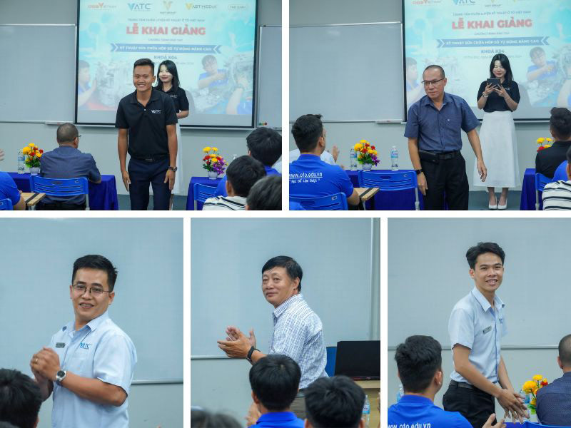 đội ngũ giảng viên tham dự khai giảng lớp sửa chữa hộp số tự động ô tô nâng cao k4