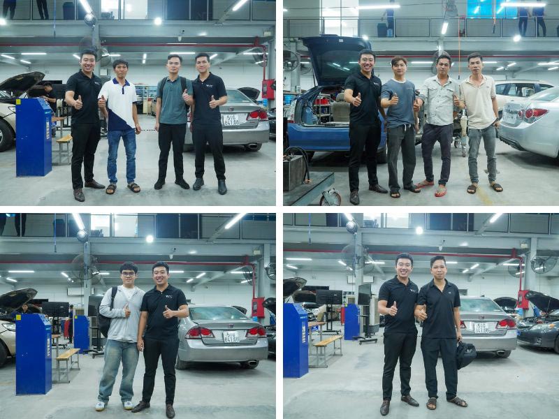 những khoảng khắc đẹp của buổi lễ khai giảng lớp kỹ thuật sửa chữa hộp số tự động ô tô nâng cao k4