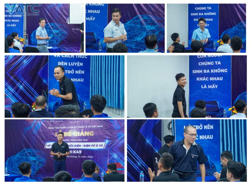 ban lãnh đạo và đội ngũ giảng viên tại VATC