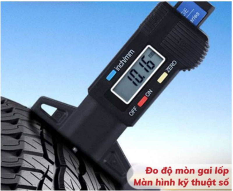 đo độ mòn gai lốp