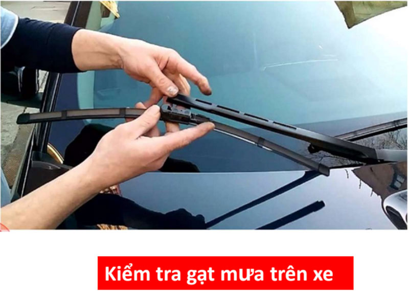 hướng dẫn kỹ thuật kiểm tra và thay gạt mưa bước 2