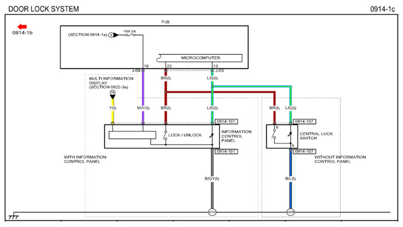sơ đồ mạch điện hệ thống xe mazda bt50