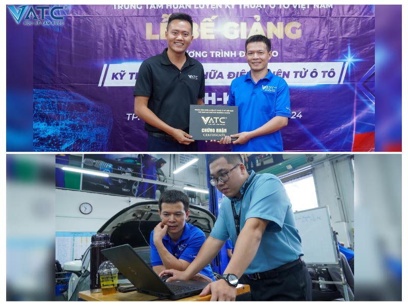 anh thuỳ tại lớp kỹ thuật sửa chữa điện - điện tử ô tô k47