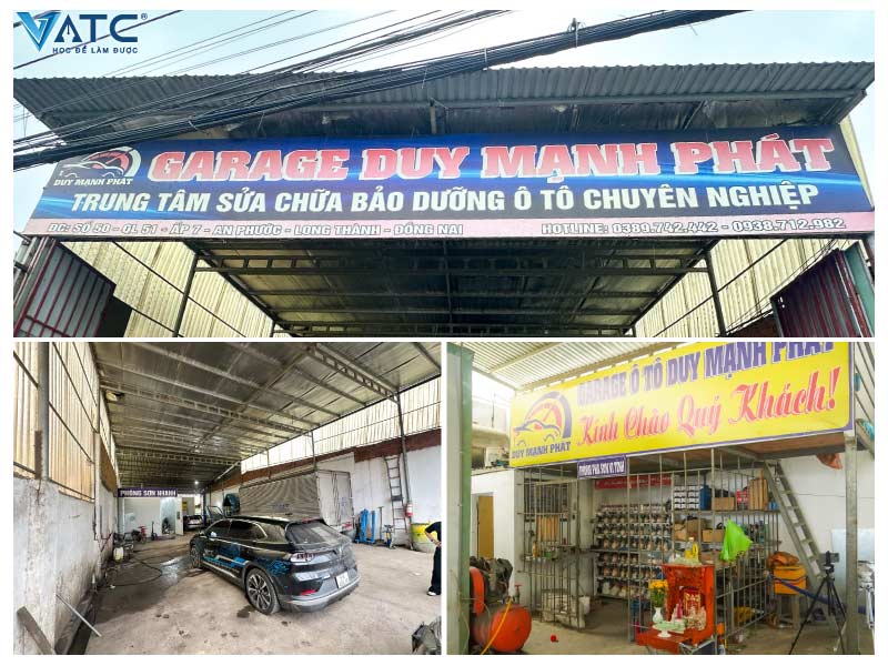 cơ sở vật chất hiện đại và đầy đủ tại garage duy mạnh phát