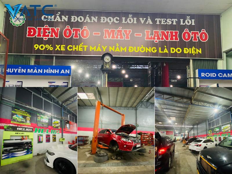 cơ sở vật chất tại garage trung kiên
