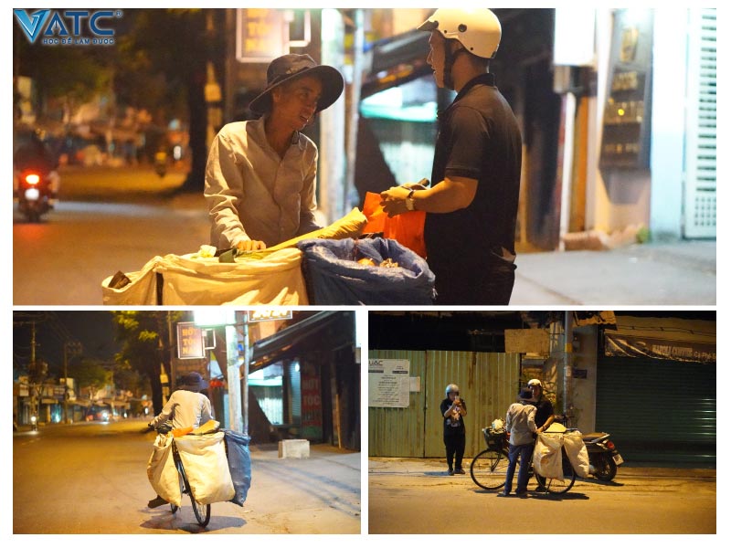 vatc trao tặng bánh chưng đến anh thanh niên khó khăn