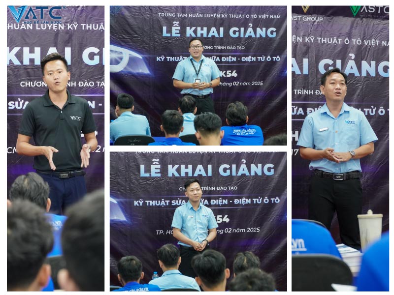 đội ngũ giảng viên và lãnh đạo có mặt tại lễ khai giảng dhk54