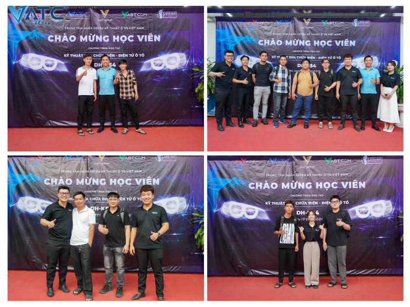 học viên lớp điện ô tô k54 checkin