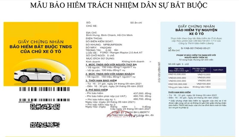 tài liệu nội bộ vatc bảo hiểm xe ô tô